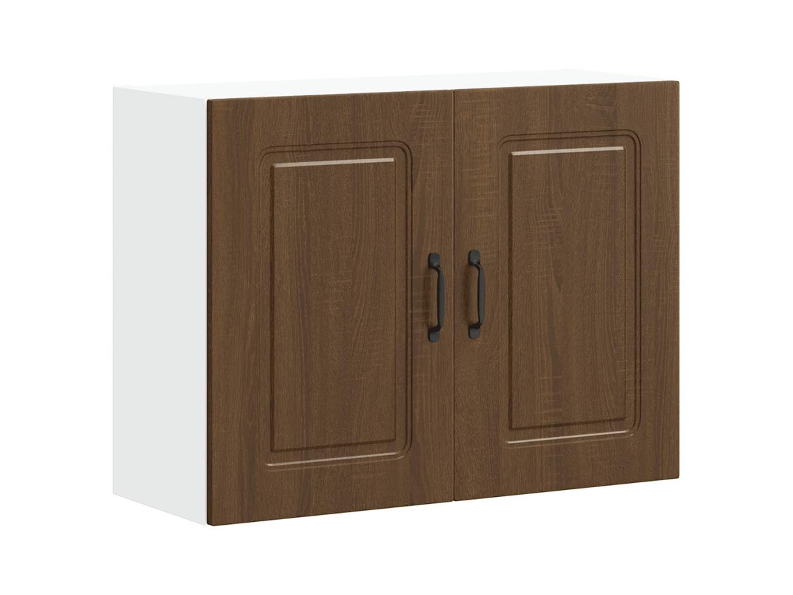 Kitchen Wall Cabinet, Kitchen Wall Cabinets Vidaxl Marrom Madeira Processada (n/a)