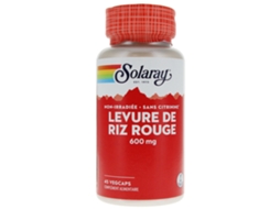 Solaray Levedura de Arroz Vermelho 600 Mg 45 Cápsulas Vegetais SOLARAY