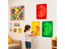 Conjunto Genérico De 3 Espelhos Sensoriais De Bolhas, 25, 4 X 25, 4 Cm 25,4 Acrílico