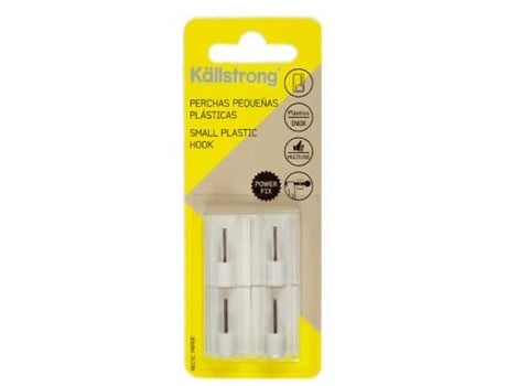 Percha adhesiva para portavisillos blanco blister 4