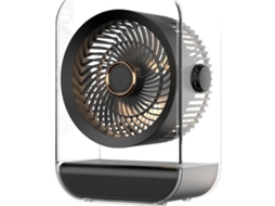 Ventilador De Mesa Dobrável, Silencioso, Potente E Recarregável.