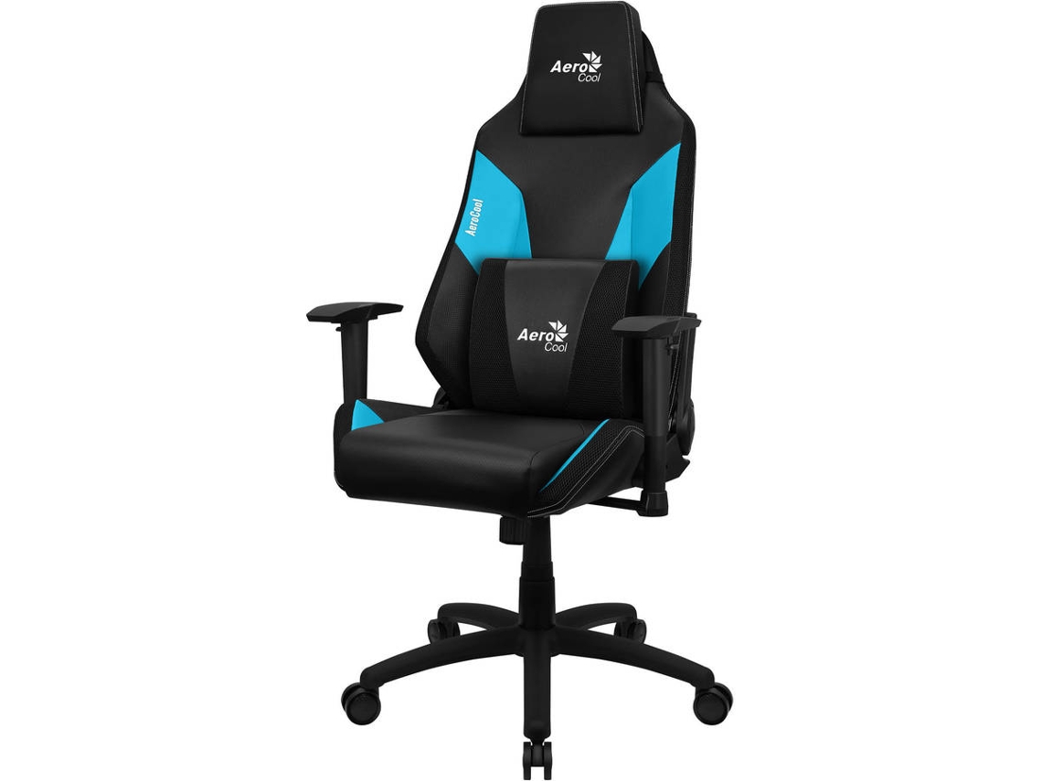 Cadeira de Jogos Profissionais Aerocool ADMIRALBB, Coxins Almofadados, Air Tech, Azul