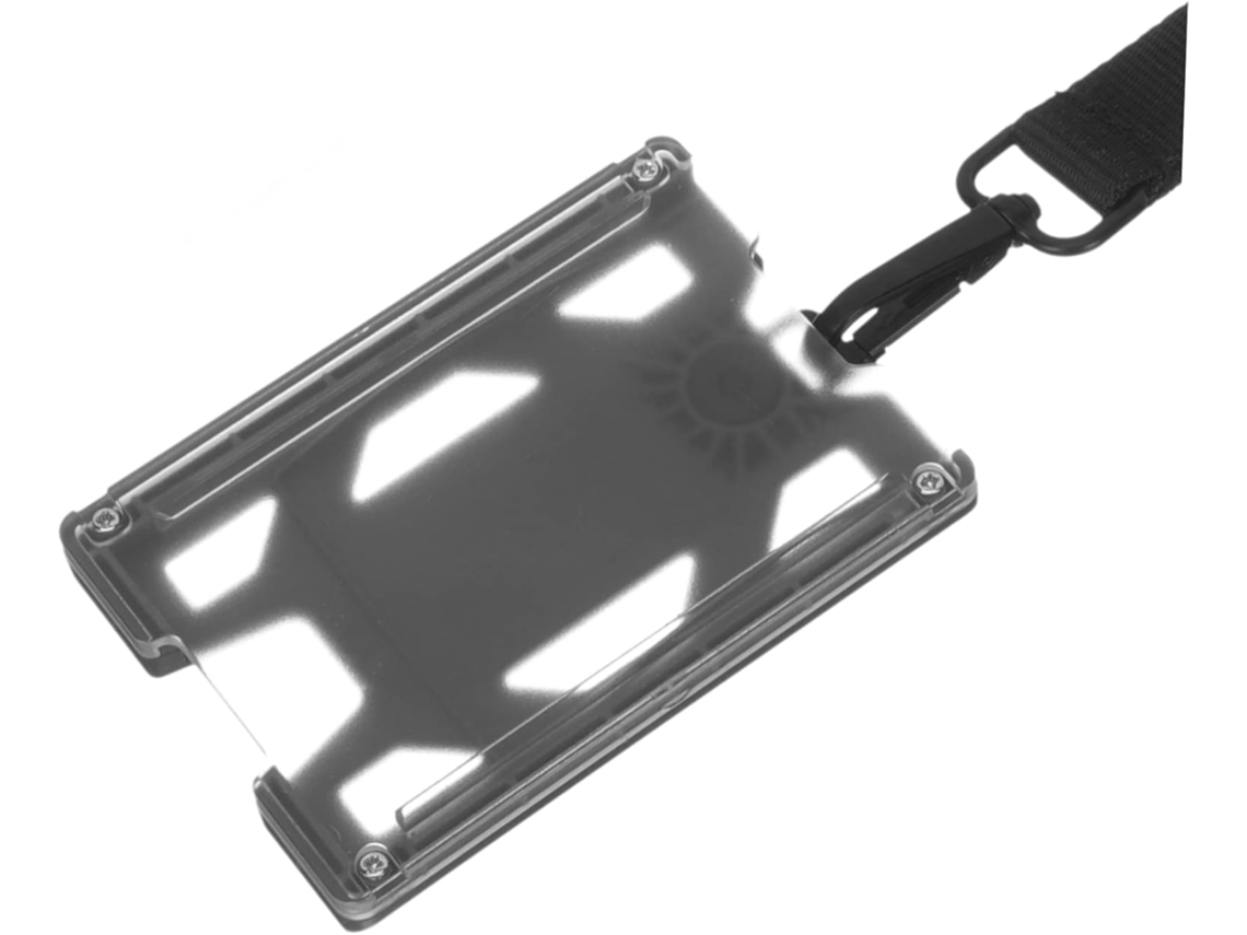 Porta-crachá Profissional Com Cordão Para Identificação E Porta-cartão De Trabalho.
