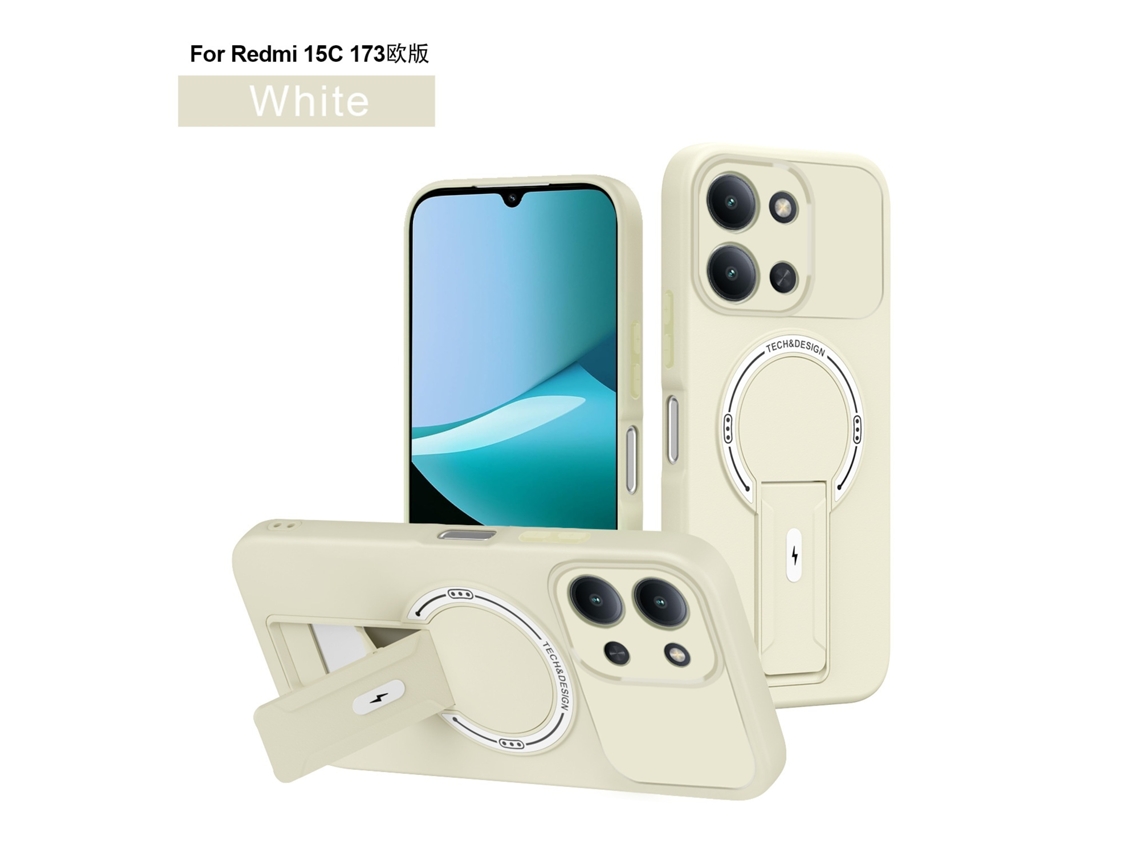 Lurelia Capa Magnética Para Oppo A6 Pro Com Suporte, Branco