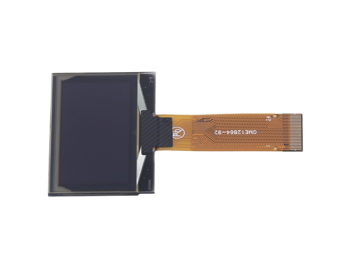 Módulo De Display Lcd Digital 1.54" 128x64 Com Driver Ssd1309 E Kit De Acessórios Mrc128-1 Branco