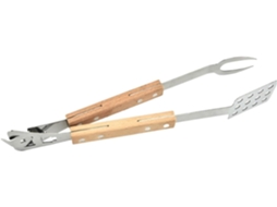 Pinças De Cozinha Para Grelhar Buffet Com Cabos Madeira, Ideais Para Uso Em Camping Ao Ar Livre, Utensílios De Cozinha
