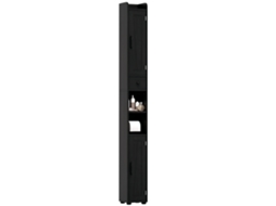 Coluna Casa de Banho Melamina de Madeira Cor Preto 20x20x185 cm Homcom