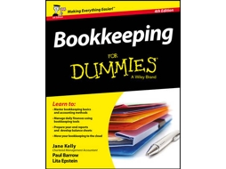 Livro Bookkeeping For Dummies 4th UK Edition de Jane E Kelly, Paul Barrow et al. (Inglês)