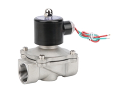 Válvula Solenoide De Aço Inoxidável Fechada Normalmente Directa Água Ar Dc12v 2w25025b