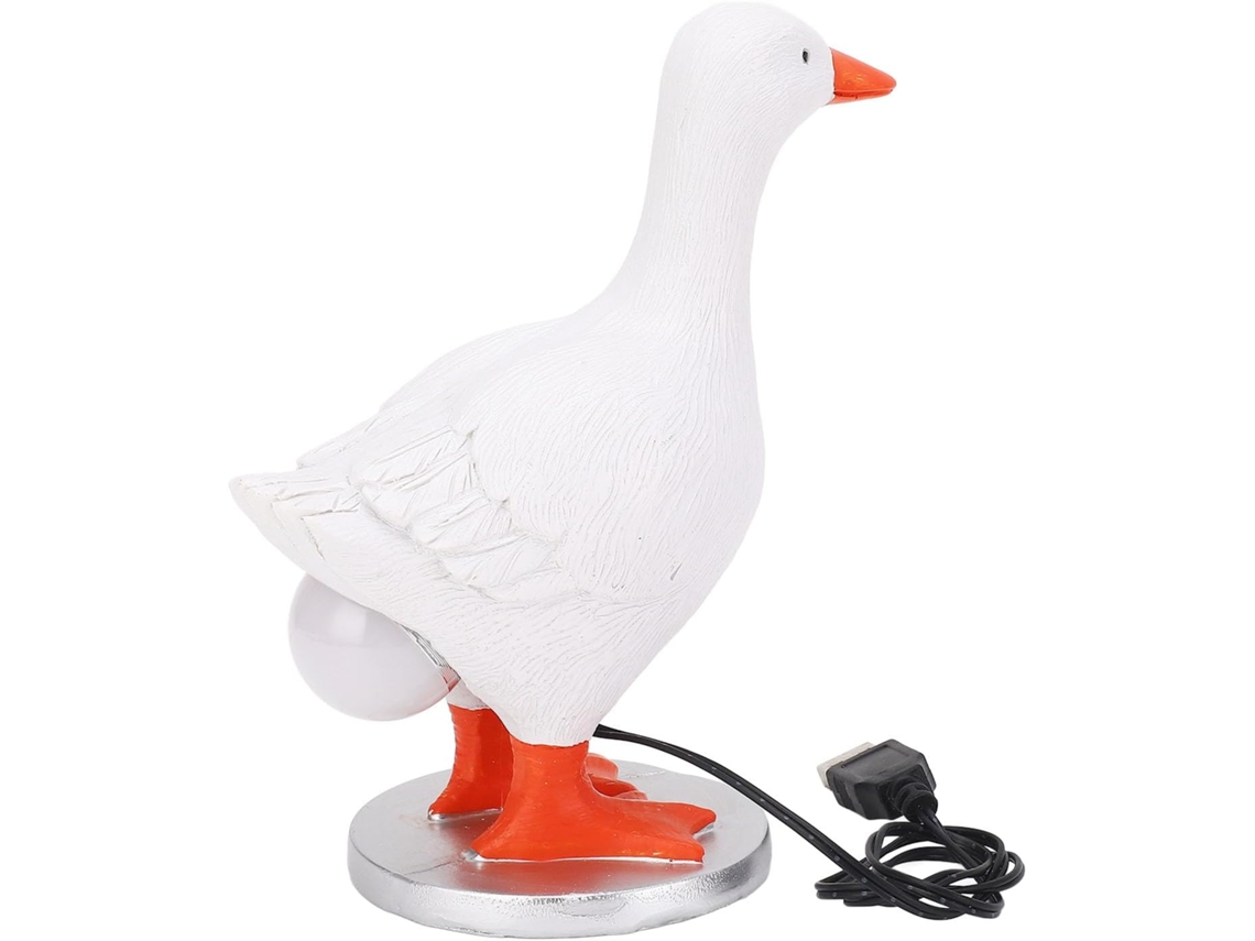 Abajur Em Formato De Ovo Pato, Design 3d Exclusivo E Realista Resina,