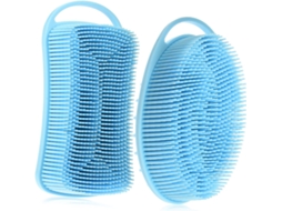 Escova De Silicone Esfoliante Beaupretty 2 Peças Para O Corpo, Suave E Segura Para Peles Sensíveis, Ideal Para Cuidados