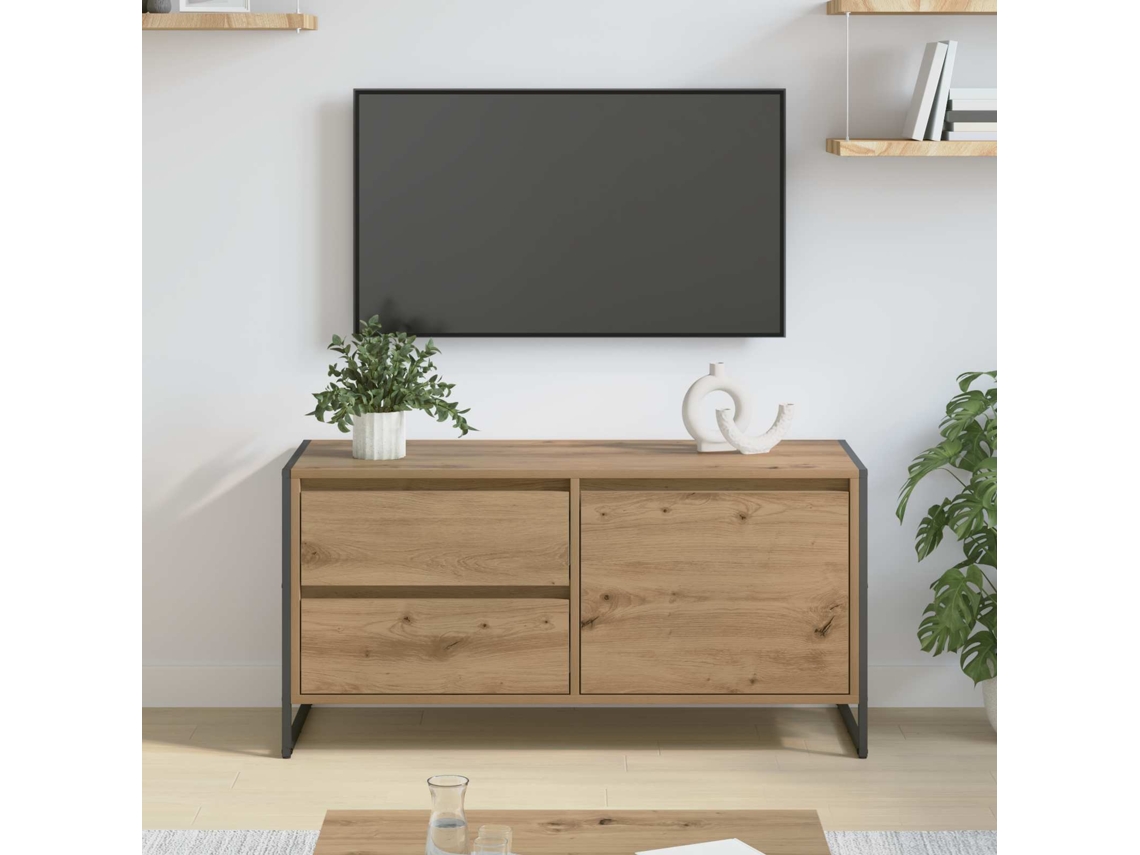 Vidaxl Gabinete para Tv Carvalho Artesanal 100 X 36 X 49.5 Cm
