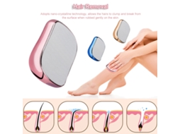 Ferramenta portátil de depilação e esfoliante de cristal para qualquer parte do corpo.