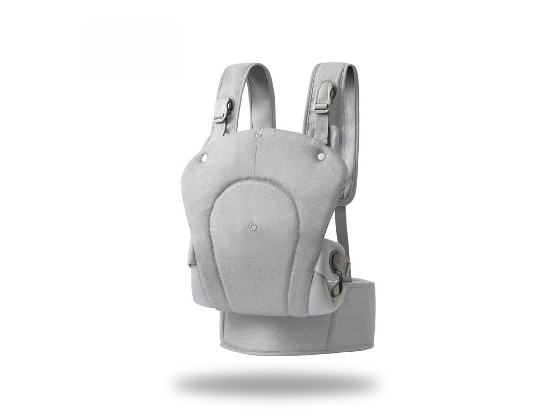 Canguru Para Bebê De 6 A 48 Meses Ergonômico Com Posição Fisiológica Em M Tecido Transpirável Cinza