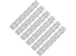 Kit com 6 peças de anéis metálicos Galpada Pastas A7, pinos soltos e espirais de corrente.