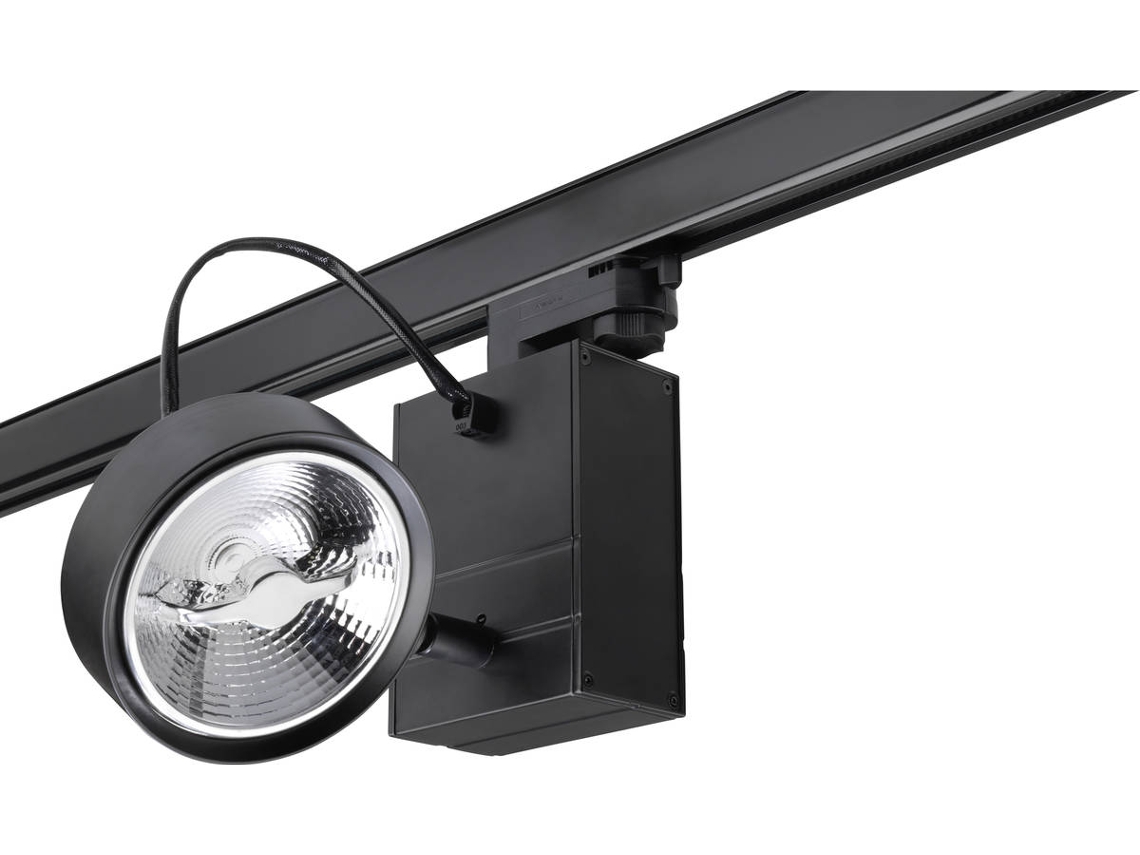 Forlight Key - Foco 118x10x160mm, Alumínio, Cor Preto, Gu10, Máx 15w