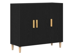 Buffet MAISON EXCLUSIVE Carvalho Preto 90x34x80 cm Madeira Processada