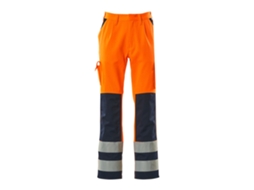 Calças Grandes Com Bolsos Para Joelheiras Safe Compete 07179 Laranja 45 / 32 MASCOT