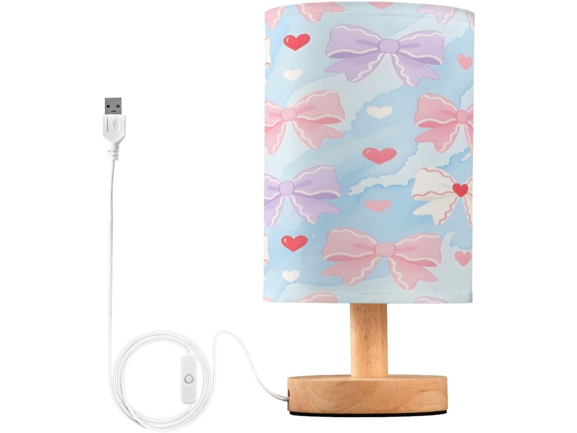 Abajur De Cabeceira In Format Nó Para Quarto, Con Portas De Regamento Usb C, Luminária De Mesa Cabeceira, Luminária