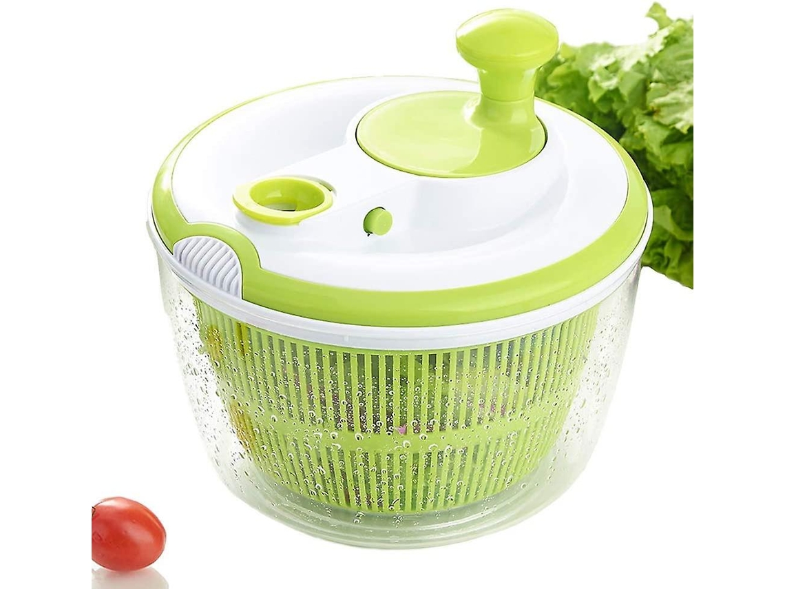 Grande Espiralizador 5l Com Lavador, Secador, Tacho E Coador Para Salada E Legumes