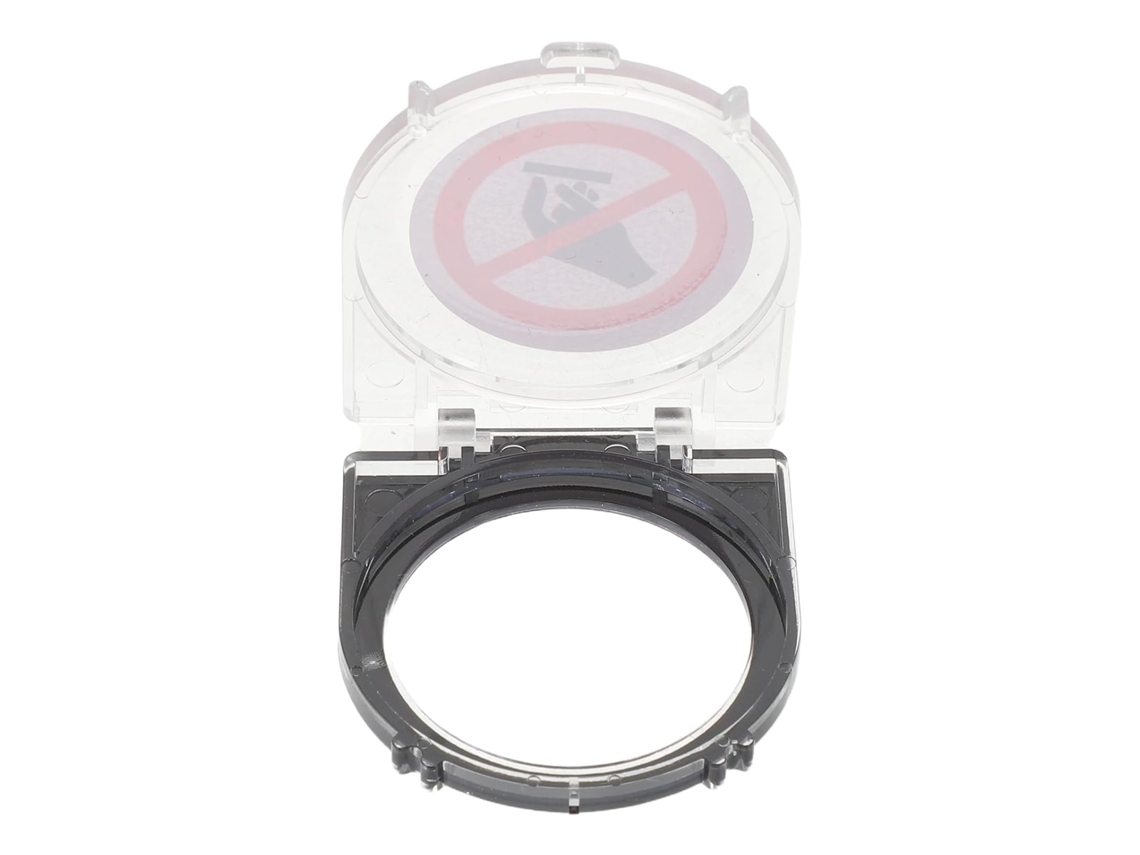 Protetor De Botão Elevador Redondo Autoadesivo 52x47 Mm, Capa Plástico Transparente