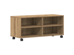 Conjunto 1 Gabinete Para Tv Vidaxl Castanho Derivados De Madeira (90 X 35 X 40,5 Cm)
