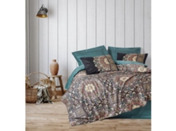 Conjunto de Cama - Capa de Edredom 220 x 240 + 2 Fronhas 60 x 60 - Cetim de Algodão - Essence