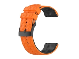 Pulseira De Relógio Suunto Spartan Sport 24 Mm, Silicone Em Cores Sortidas, Laranja E Preto.