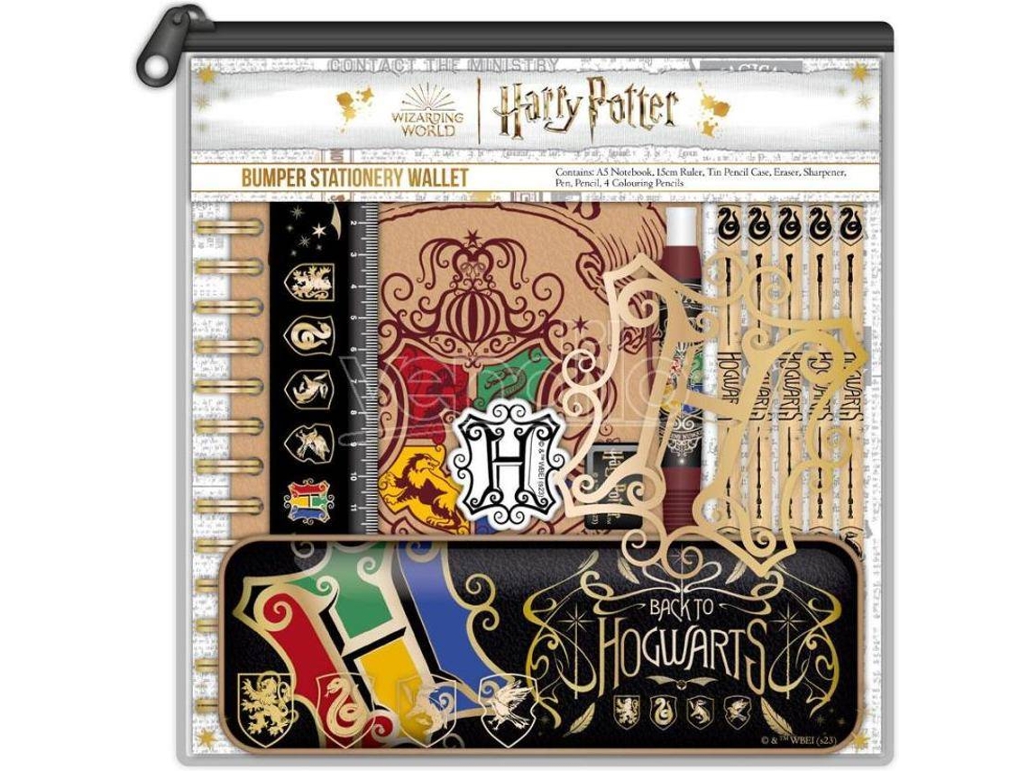 Kit Conjuntos de Papelaria HARRY POTTER com Emblema Colorido