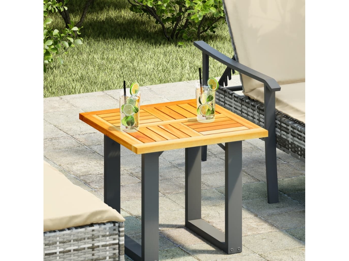 Vidaxl Tampo De Mesa Quadrado 50x50x2 Cm Madeira De Acácia Maciça