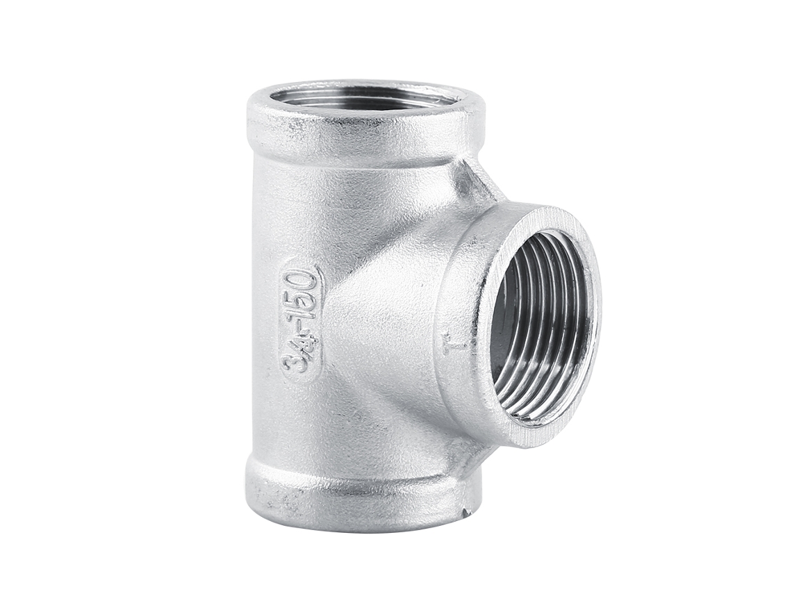 Laxiscreed Tee De Encaste Em Aço Inox Ss304 Para Tubagens De 3/4 Polegadas Com Rosca Fêmea Bsp