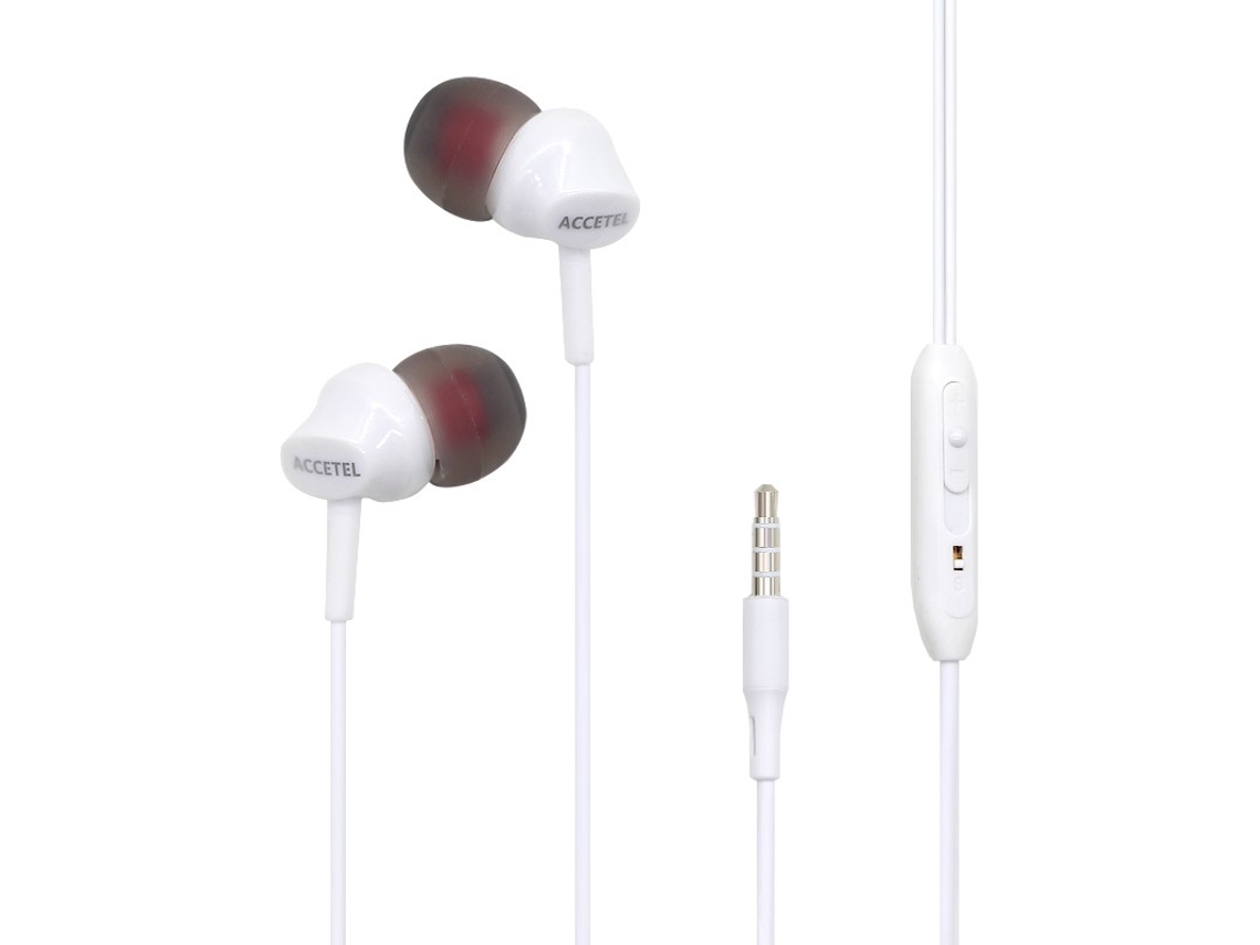 Ep1731 Auscultadores Estéreo 3.5mm Com Microfone - Branco