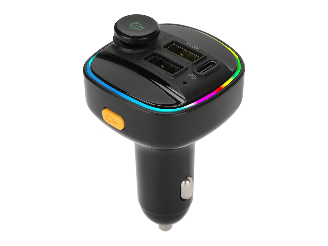 Adaptador Bluetooth Carro Com Luzes Coloridas