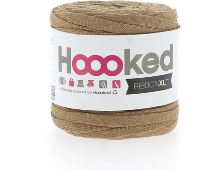 Fio de Algodão HOOOKED RibbonXL Caramel Brown (Castanho - 60 m)
