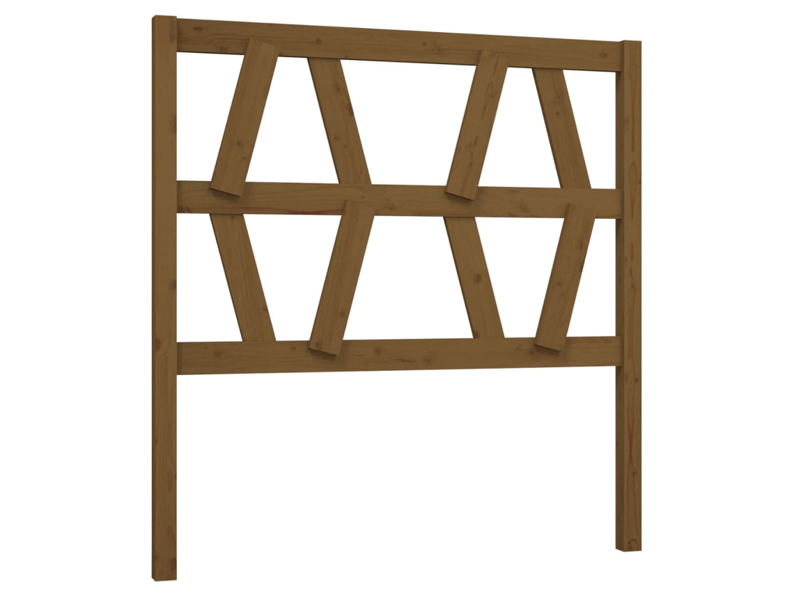 Cabeceira de Cama em Pinho Maciço Castanho Mel MAISON EXCLUSIVE (81x4x100 cm)