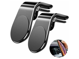 Suporte Magnético Para Celular No Carro, 2 Unidades, Para Saídas De Ar, Compatível Com Iphone E Samsung.