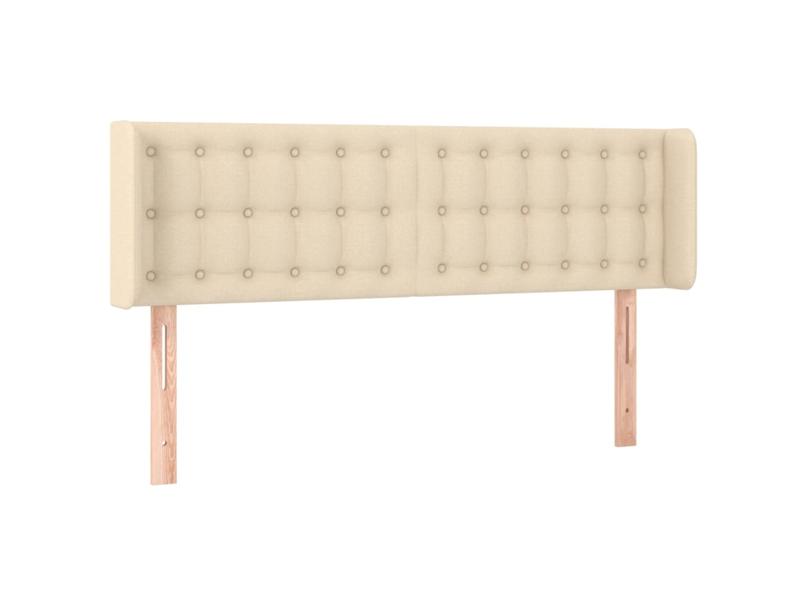 Headboard, Headboards Vidaxl Creme Tecido (147 X 16 X 78/88 Cm)