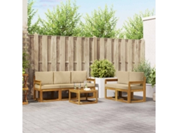 Vidaxl Conjunto De Sofás Para Exterior 6 Unid. Natural E Bege