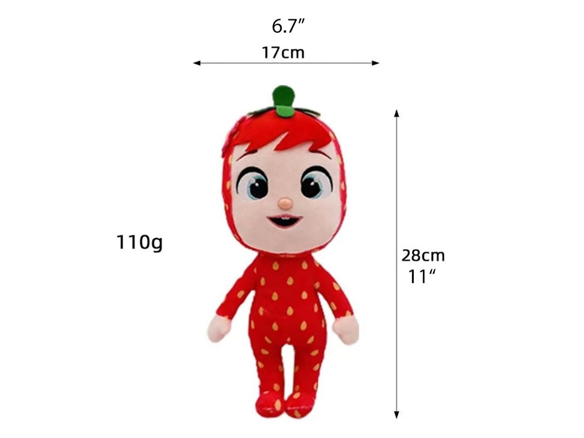 Boneca De Pelúcia (design De Fruta Morango, Tema De Natal) Eoocoo