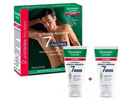 Cintura e Abdómen 7 Noites 2x150 Ml Somatoline Cosmetic