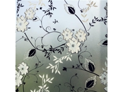 Película De Privacidade Para Janelas, Película De Vidro Eletrostática Floral, 44, 5 X 200 Cm