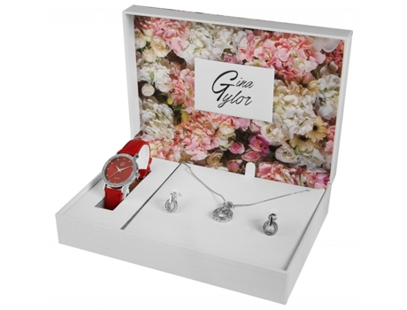 Conjunto Relógio + Joalharia GINA TAYLOR