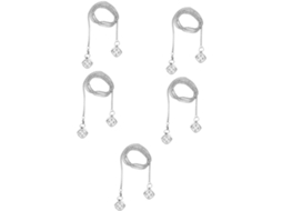 Conjunto de 5 dados decorativos para espelho retrovisor.