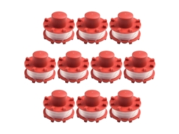 Conjunto De 10 Bobinas 3405096 Para Cortador De Grama Einhell, Carretel De Fio De Reposição Para Aparador De Grama.