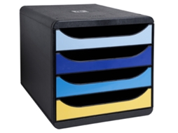 Caixa de Gaveta EXACOMPTA Big-Box Bee Blue 4 Gavetas