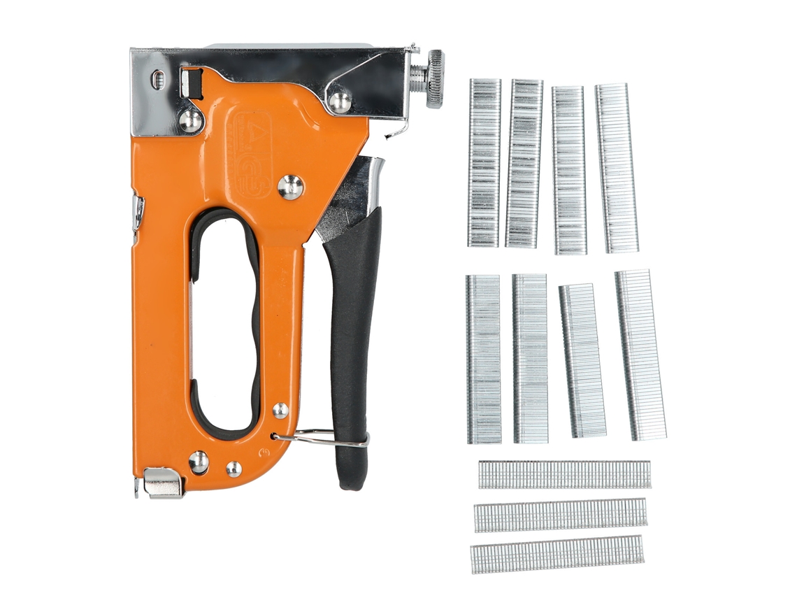 Grampeador manual multifuncional para reformas residenciais jardim fences madeira aço | S/MARCA