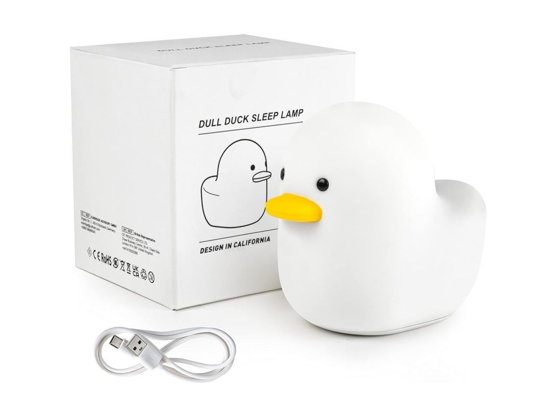 Luz de noite infantil LED em silicone, portátil, com controle táctil e timer | S/MARCA