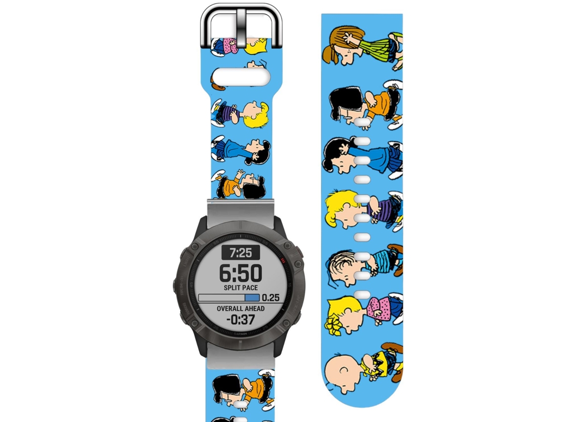 Bracelete Silicone Líquido para Garmin Forerunner 55 Azul