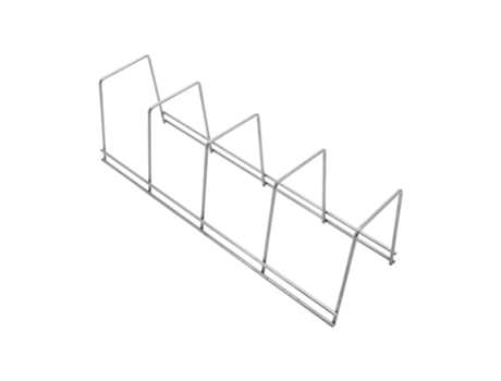 Suporte para Pratos e Panelas com 4 Secções 12x38,5x11,5cm Cromo 7house