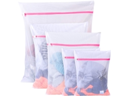 pacote com 5 redes para lavanderia BRILVIBERA (1xl+2l+2m)